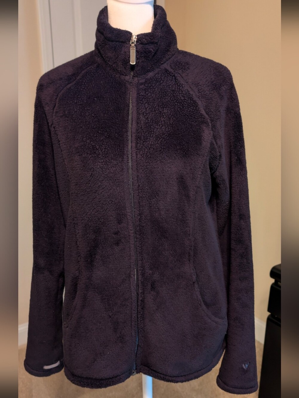 White Sierra Black Fleece Jacket